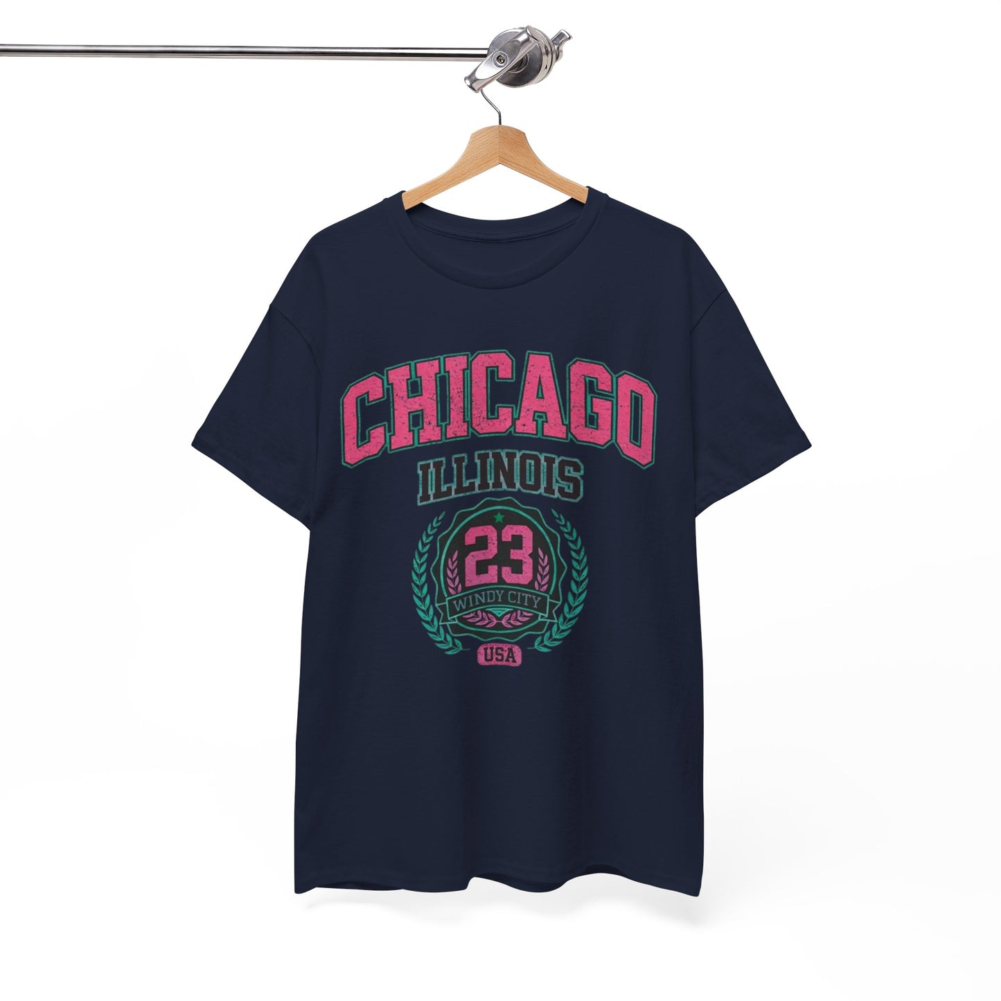 White Smoke Chicago Illinois Windy City 23 T-Shirt – Urban Basketball Streetwear Tee