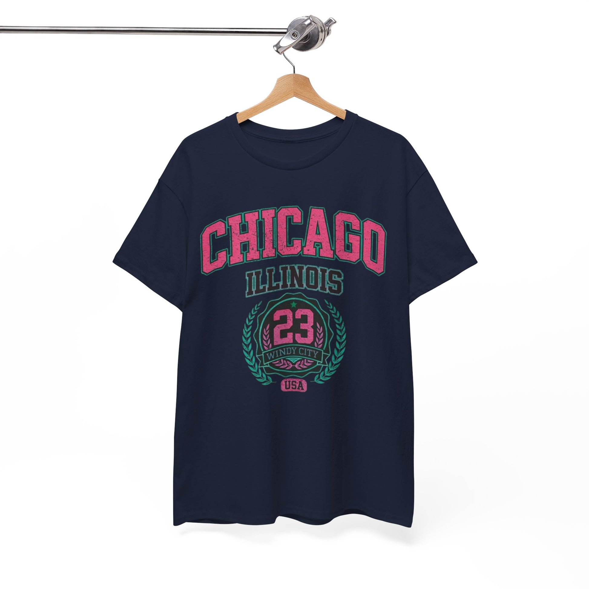 White Smoke Chicago Illinois Windy City 23 T-Shirt – Urban Basketball Streetwear Tee