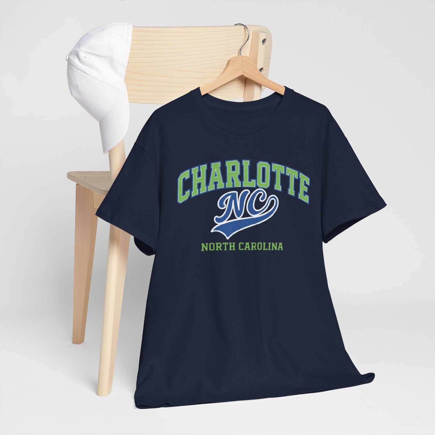 Charlotte NC North Carolina T Shirt –  Varsity Style Graphic Tee