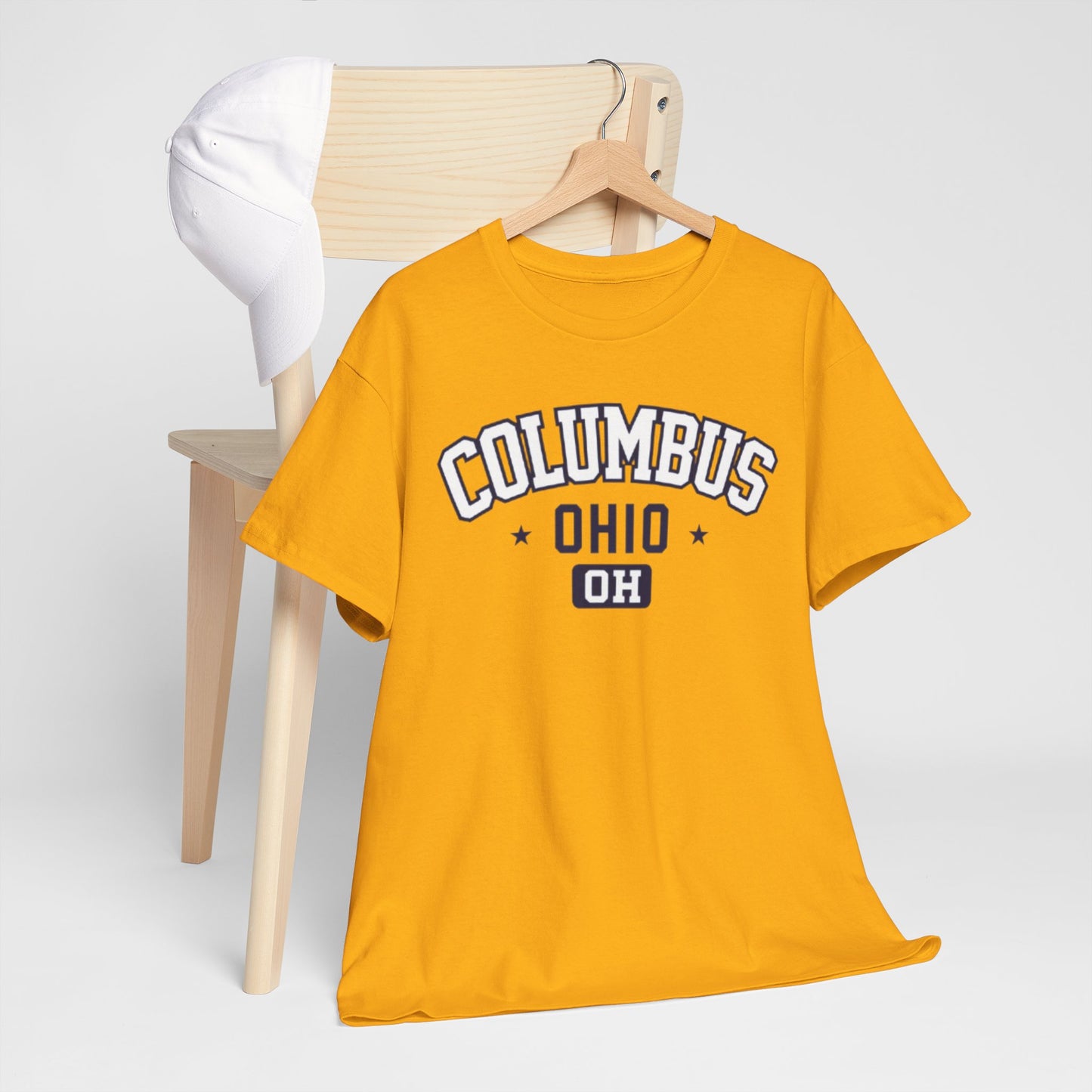 Goldenrod Columbus Ohio Graphic Tee — Vintage Collegiate  Shirt