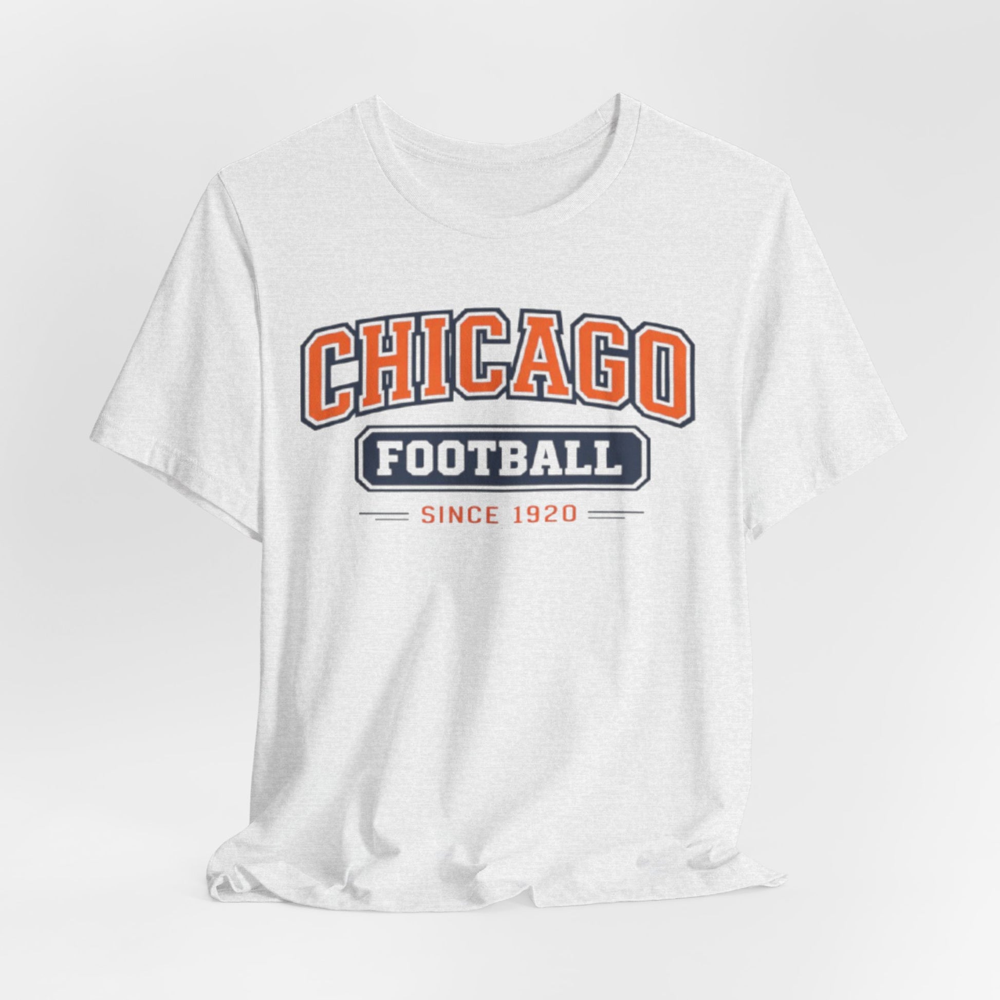 Lavender Chicago Football Since 1920 T Shirt – Vintage Orange Navy Classic American Sports Tee