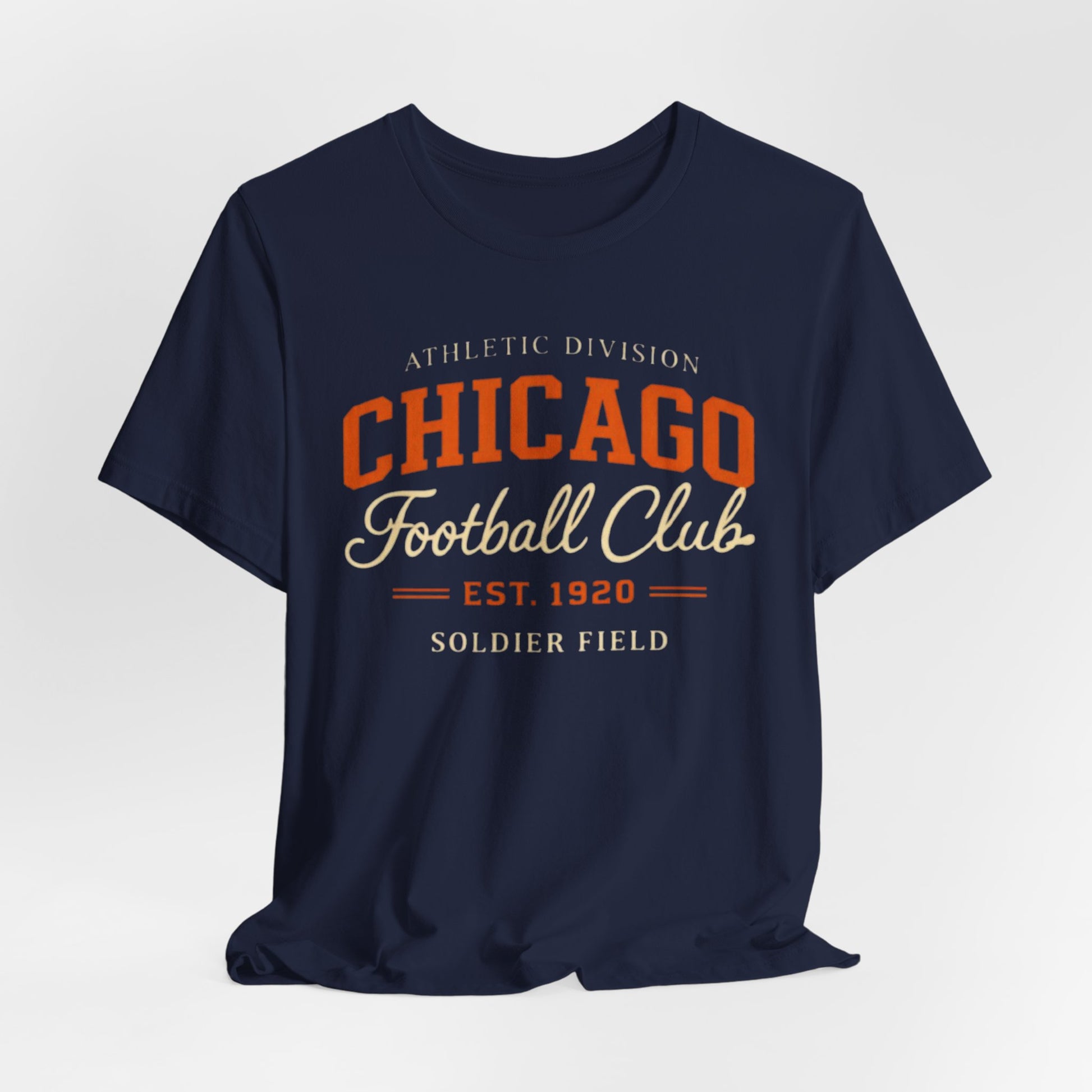 Dark Slate Gray Chicago Football Club T-Shirt — Soldier Field Vintage Athletic Tee