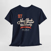 Lavender New York University '97 Vintage Collegiate Tee  script and retro varsity number shirt