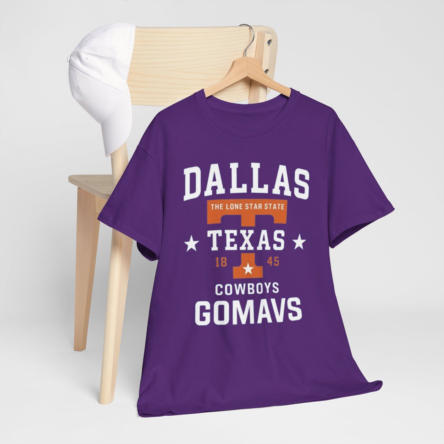 Dallas Texas Cowboys 'GOMAVS' Graphic T-Shirt — Retro Lone Star Fan Tee