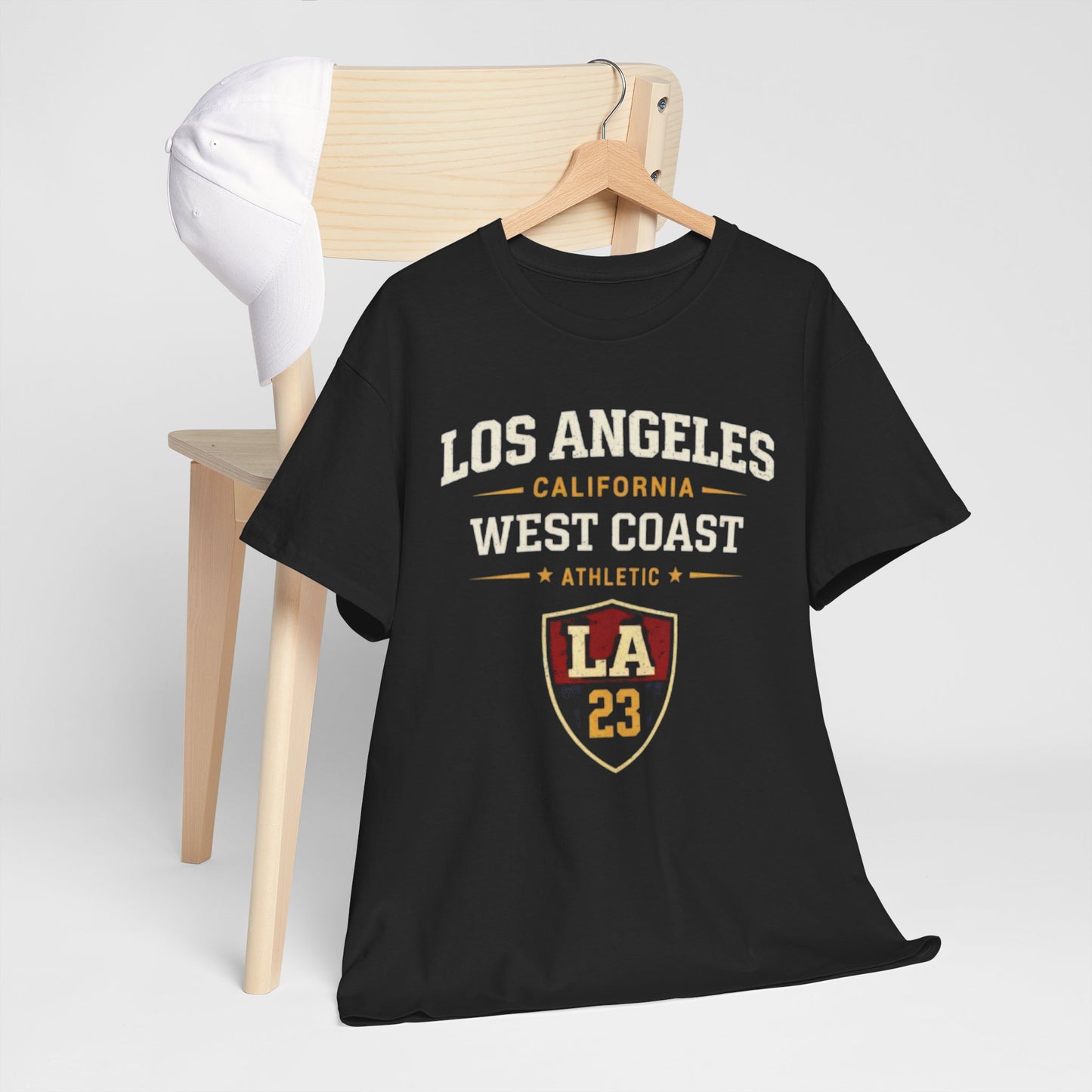 Dark Slate Gray Los Angeles West Coast Athletic Graphic T-Shirt – Retro LA Streetwear Tee