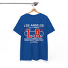 White Smoke LA West Coast Baseball T-Shirt — Los Angeles California Vintage Sport Tee
