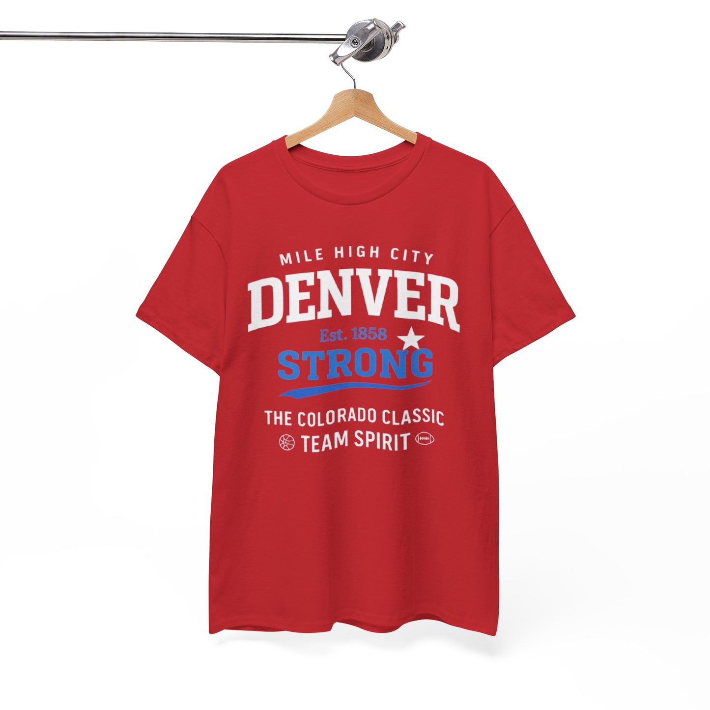 White Smoke Denver Strong T‑Shirt — Mile High City Team Spirit