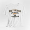 Lavender Pittsburgh Football T‑Shirt — Heinz Field Vintage Crew Tee
