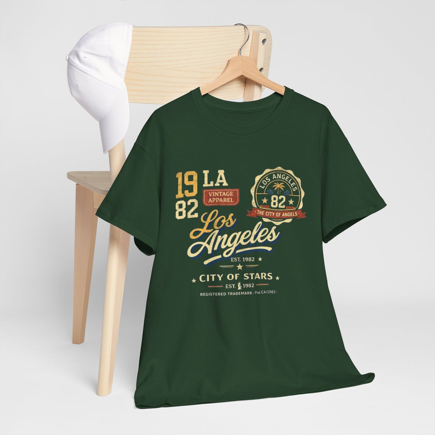 Lavender Los Angeles 1982 Vintage Graphic Tee — City of Stars LA T-Shirt