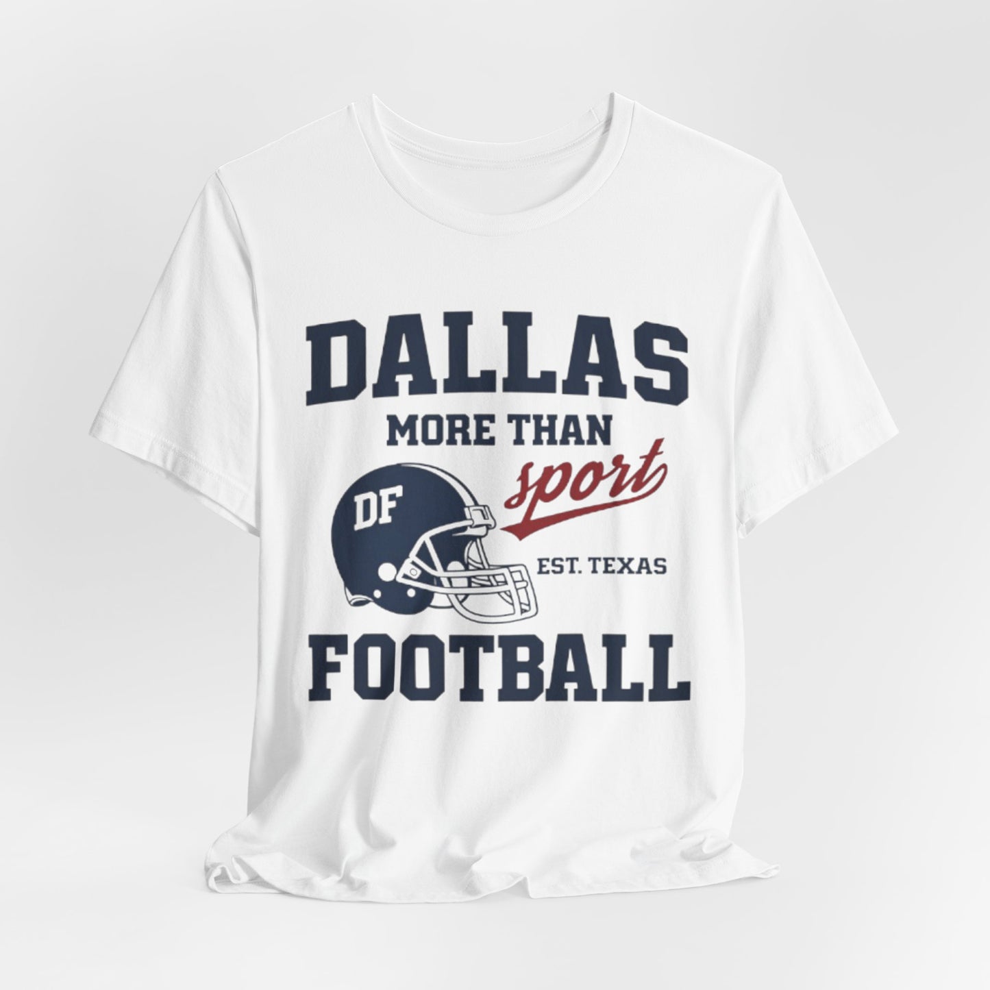 Lavender Dallas Football Tee — "Dallas More Than Sport" Vintage Helmet T‑Shirt