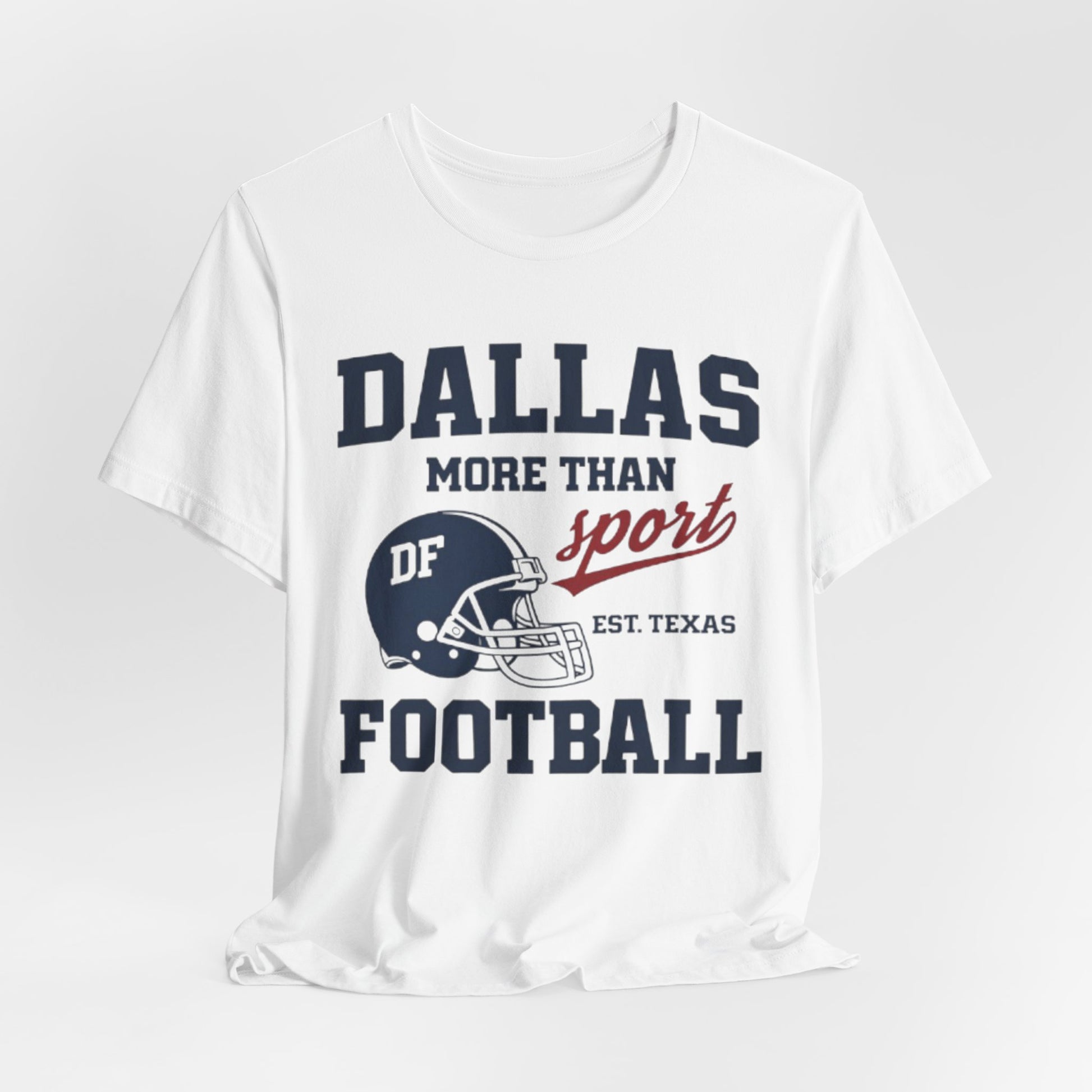 Lavender Dallas Football Tee — "Dallas More Than Sport" Vintage Helmet T‑Shirt