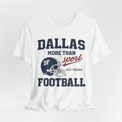 Lavender Dallas Football Tee — "Dallas More Than Sport" Vintage Helmet T‑Shirt