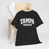 Dark Slate Gray Tampa Florida Vintage  Varsity Tee — Retro City  T-Shirt