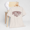 Light Gray Detroit Motor City T‑Shirt — Vintage Automotive Graphic Tee