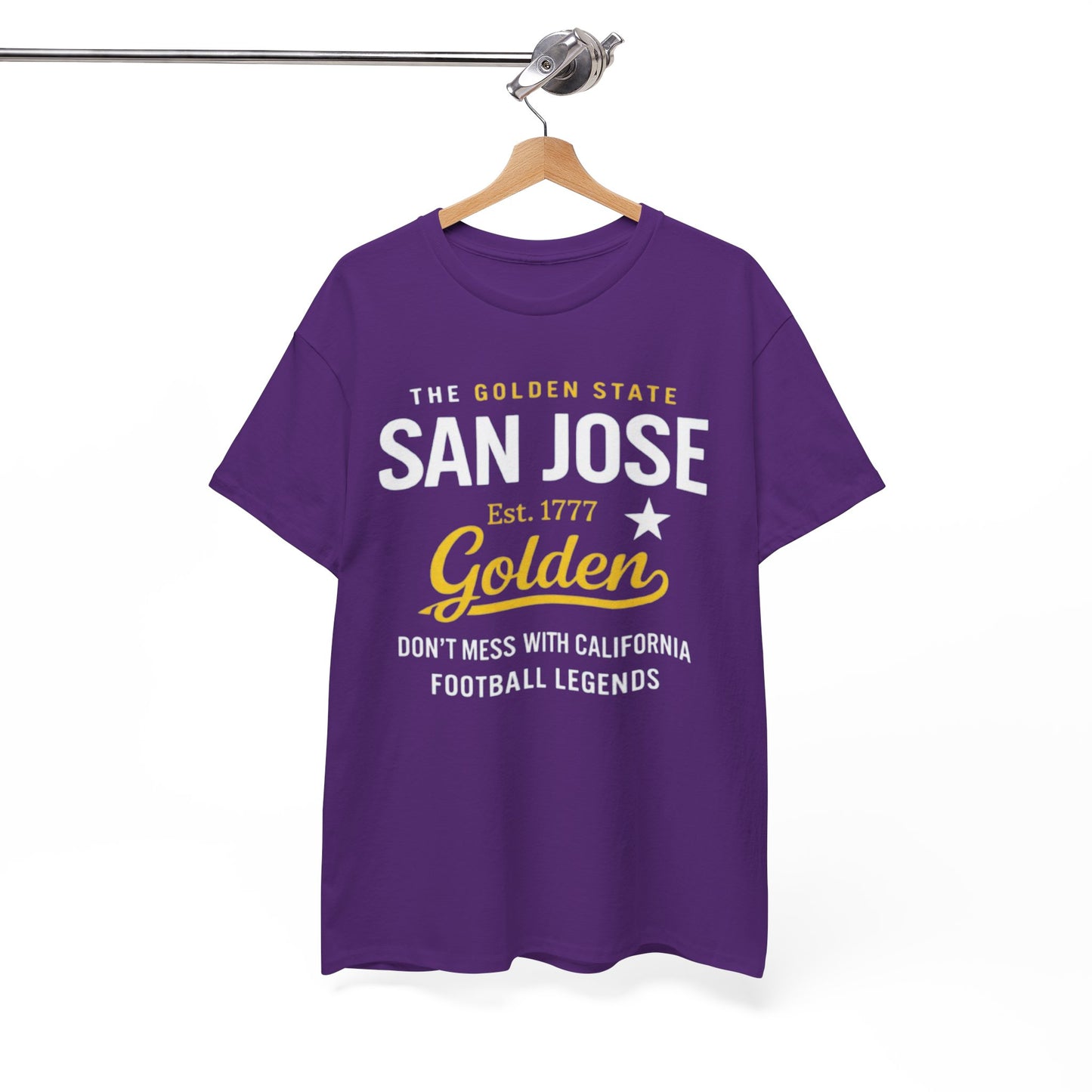 San Jose Golden State Football Tee — "Don't Mess With California" Vintage Sports T‑Shirt