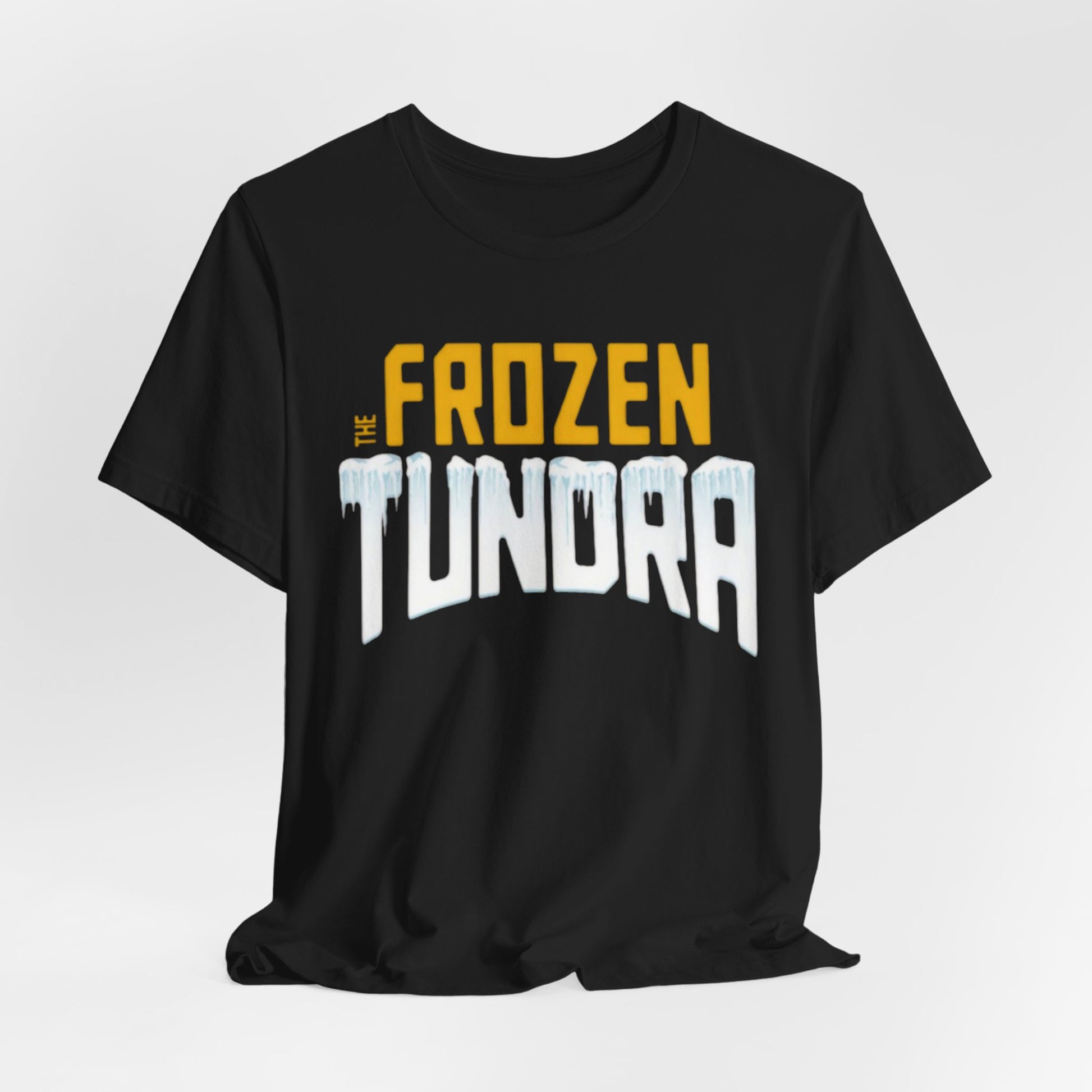 Black Frozen Tundra Tee – Retro Icy Packers Football Fan Shirt