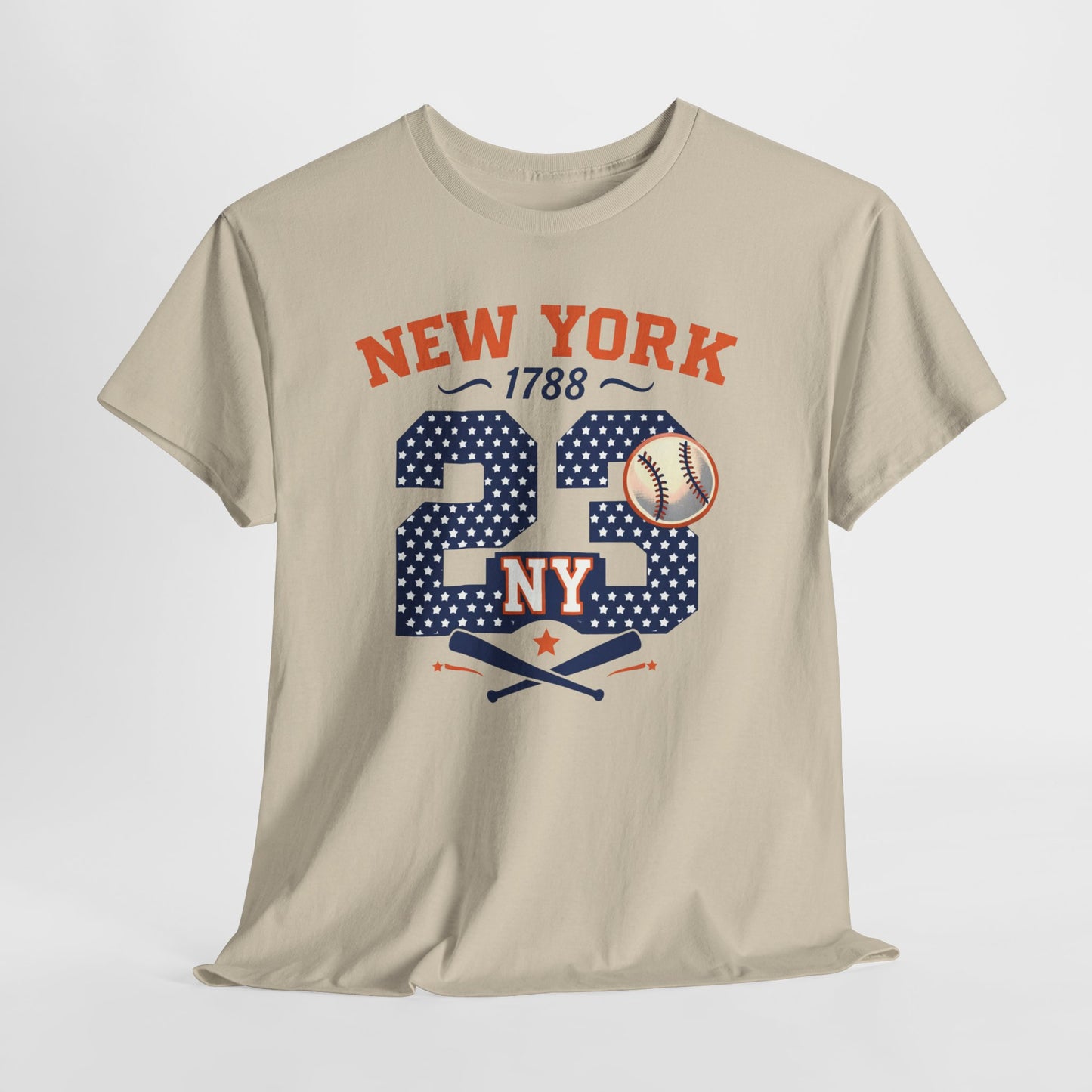 New York 23 Baseball T-Shirt — Vintage Team  Tee