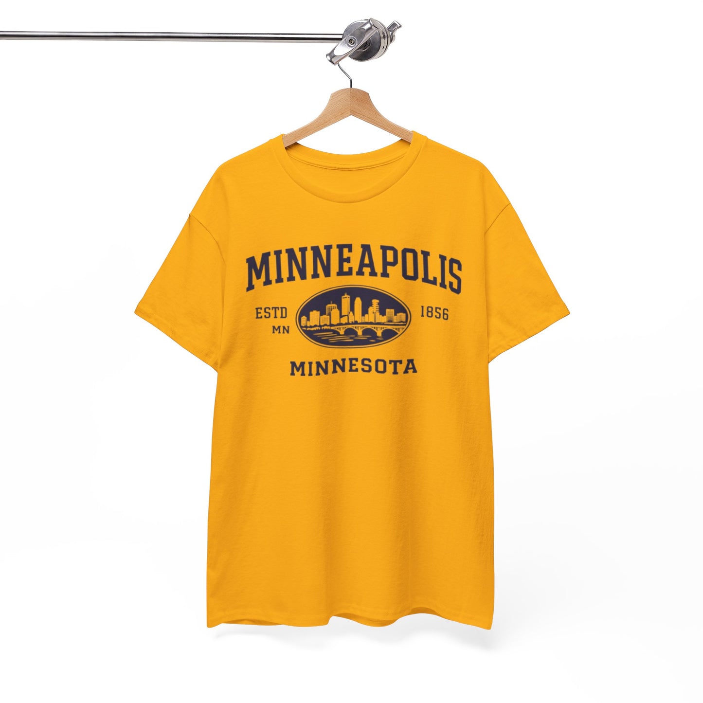 Minneapolis Minnesota Skyline Tee – Vintage City Graphic T-Shirt