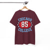 White Smoke Chicago College 85 Vintage Sports Tee