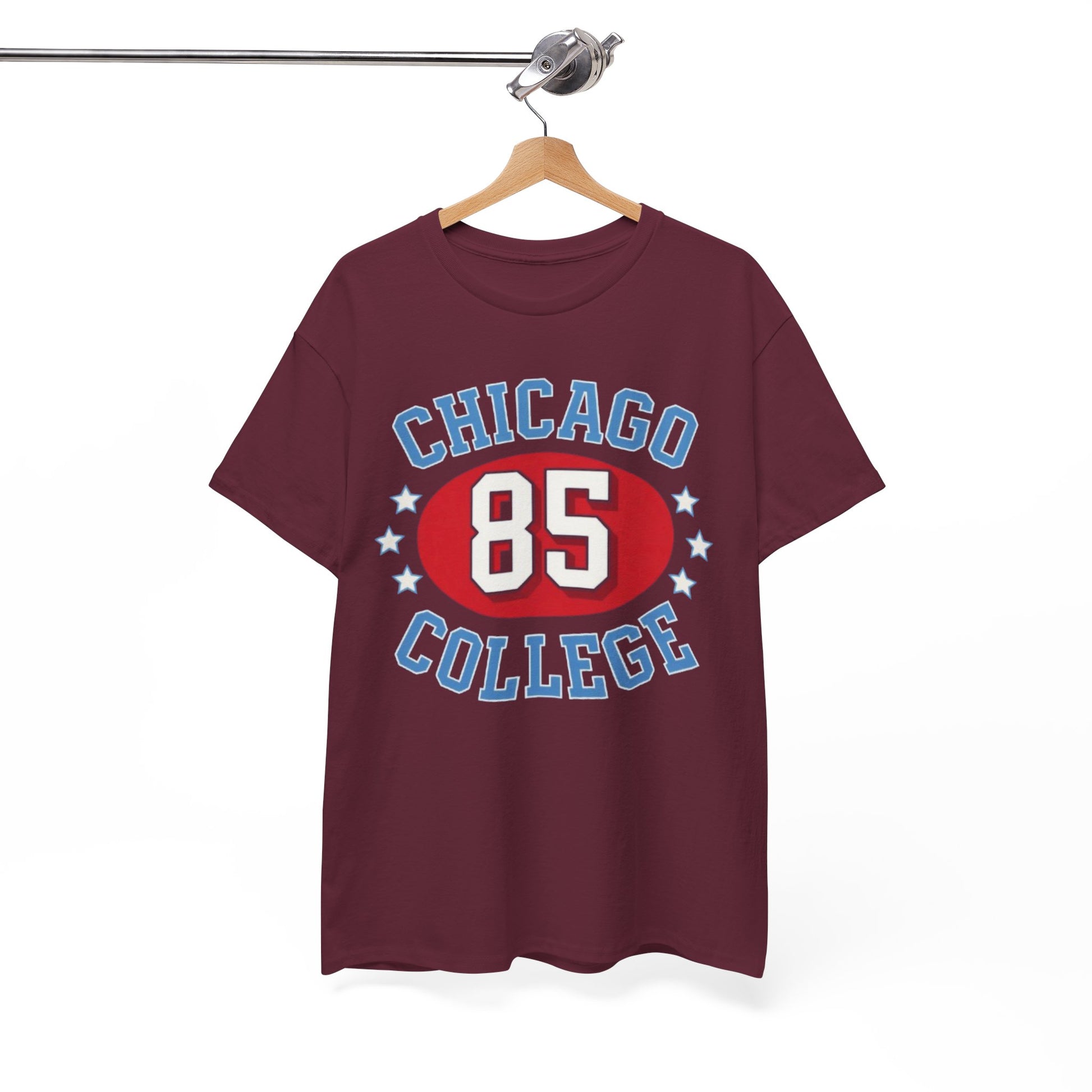 White Smoke Chicago College 85 Vintage Sports Tee