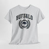 Light Gray Buffalo Crest Tee – Vintage Buffalo Logo T-Shirt