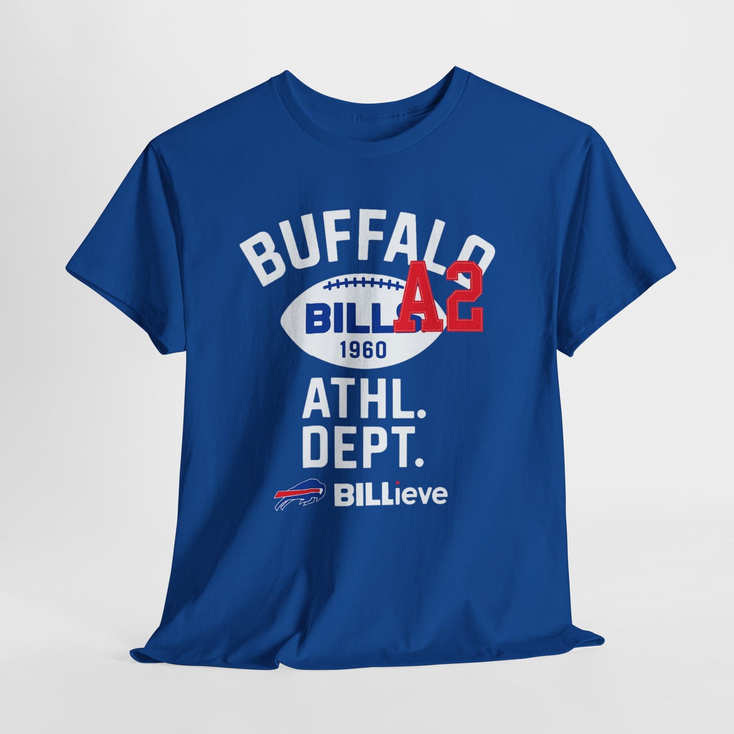 Buffalo Athletic Dept. Tee — 'BILLieve' Football Fan T‑Shirt