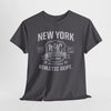 Dark Slate Gray New York NYC Baseball Athletic Dept. T‑Shirt — Vintage Varsity Sports Tee