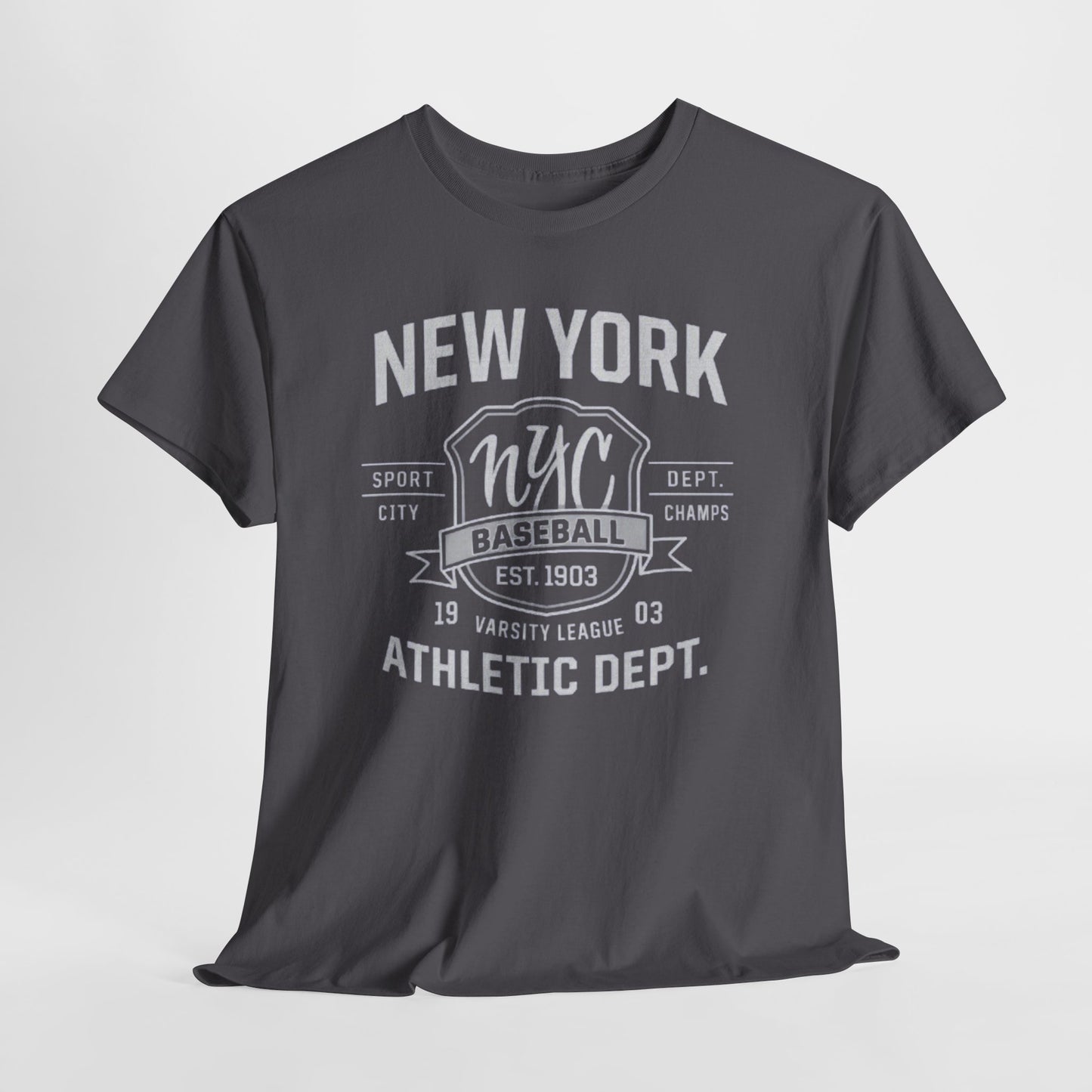 New York NYC Baseball Athletic Dept. T‑Shirt — Vintage Varsity Sports Tee