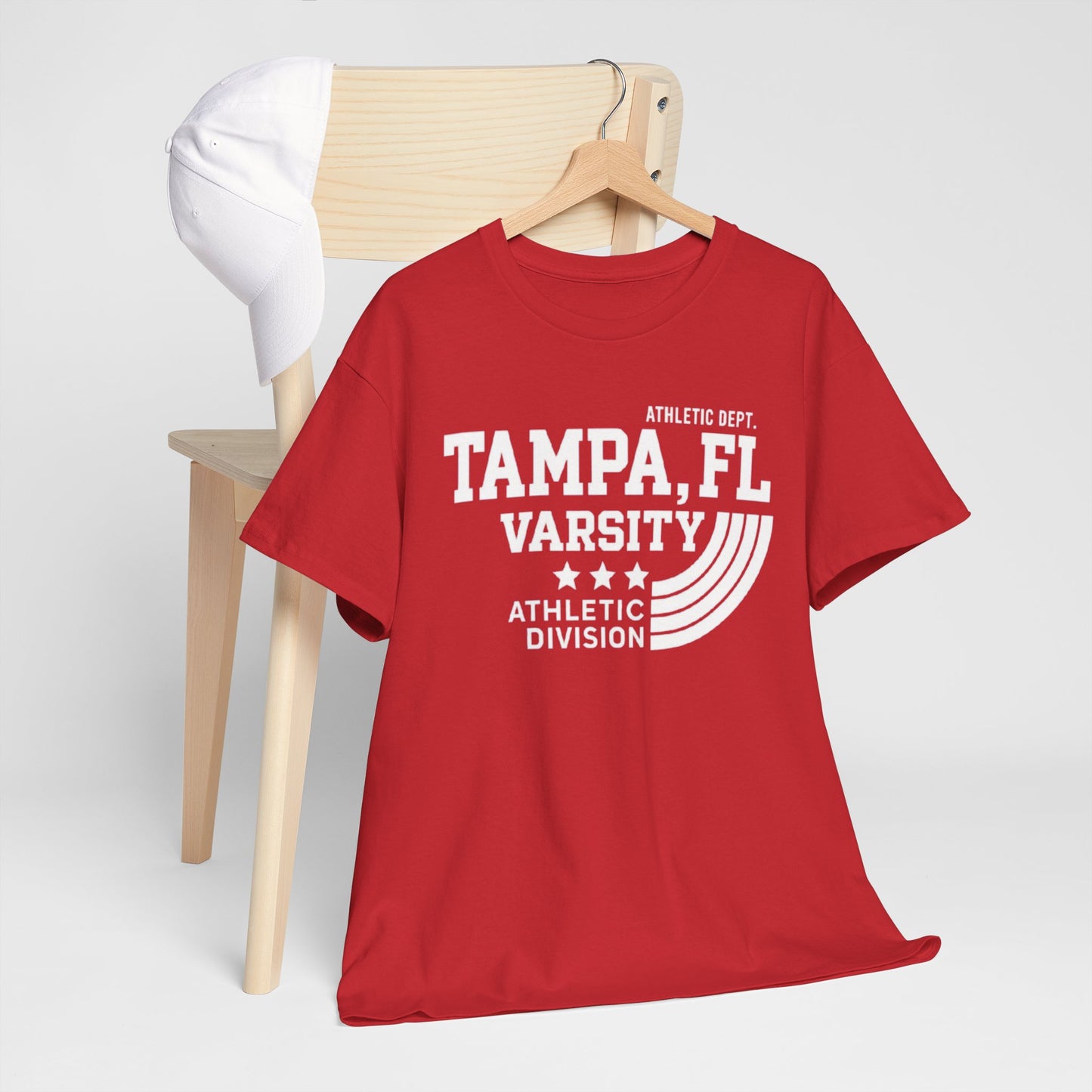 Firebrick Tampa varsity FL t-shirt,  athletic tee vintage collegiate sports style shirt
