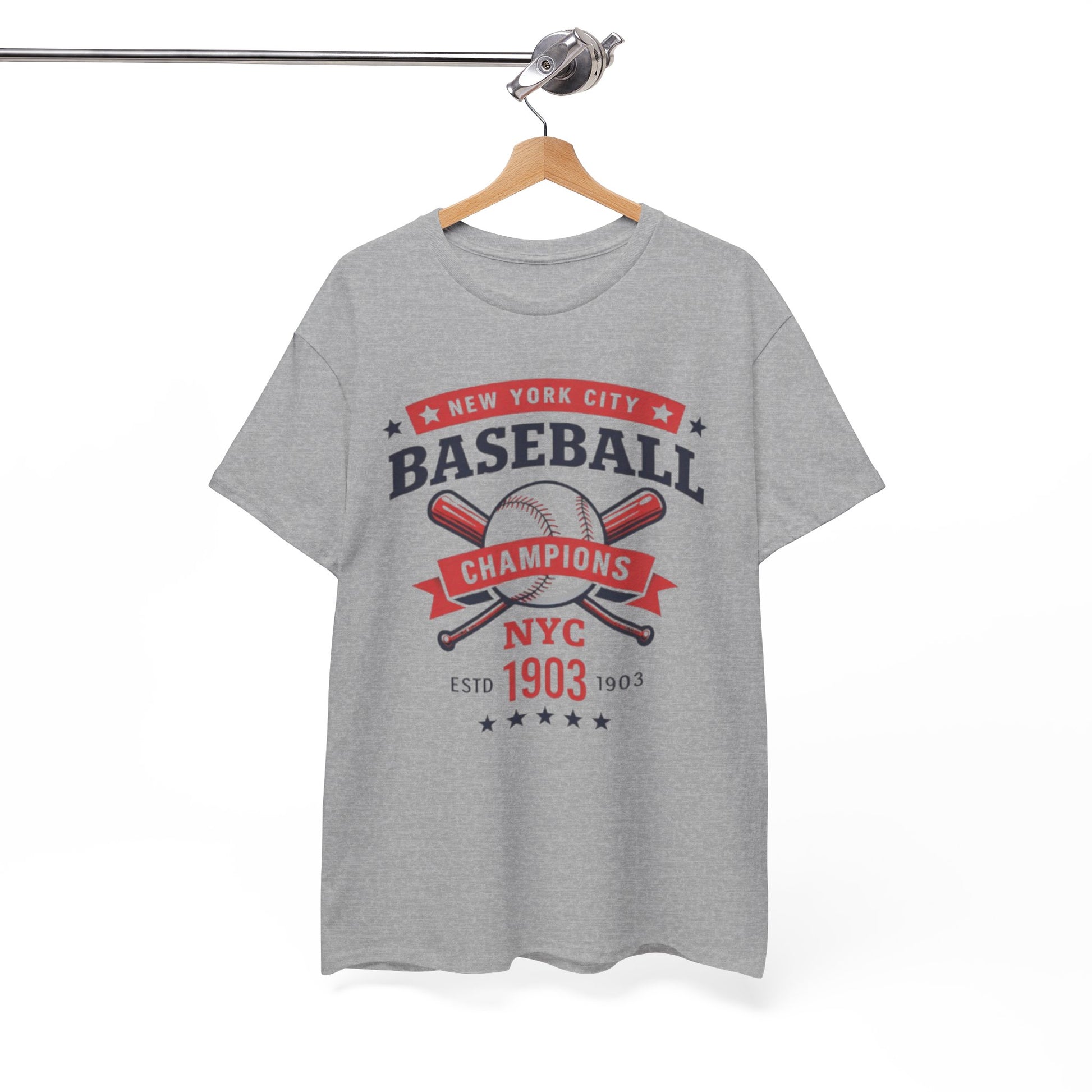 White Smoke Baseball Champions NYC Tee — New York City Vintage Baseball Graphic T-Shirt