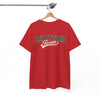 White Smoke San Antonio Texas Vintage Tee — Retro City Script T-Shirt