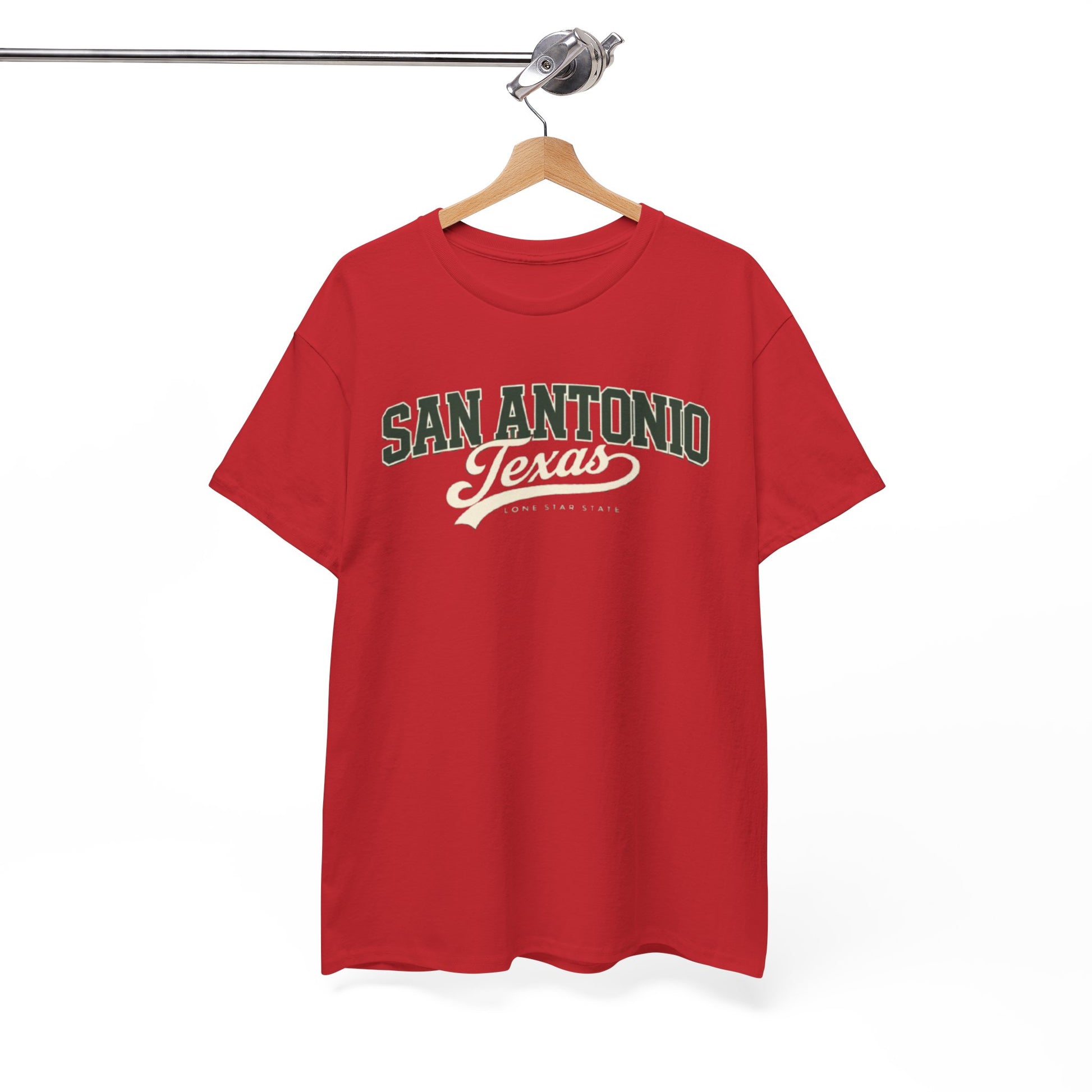 White Smoke San Antonio Texas Vintage Tee — Retro City Script T-Shirt