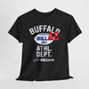 Dark Slate Gray Buffalo Athletic Dept. Tee — 'BILLieve' Football Fan T‑Shirt