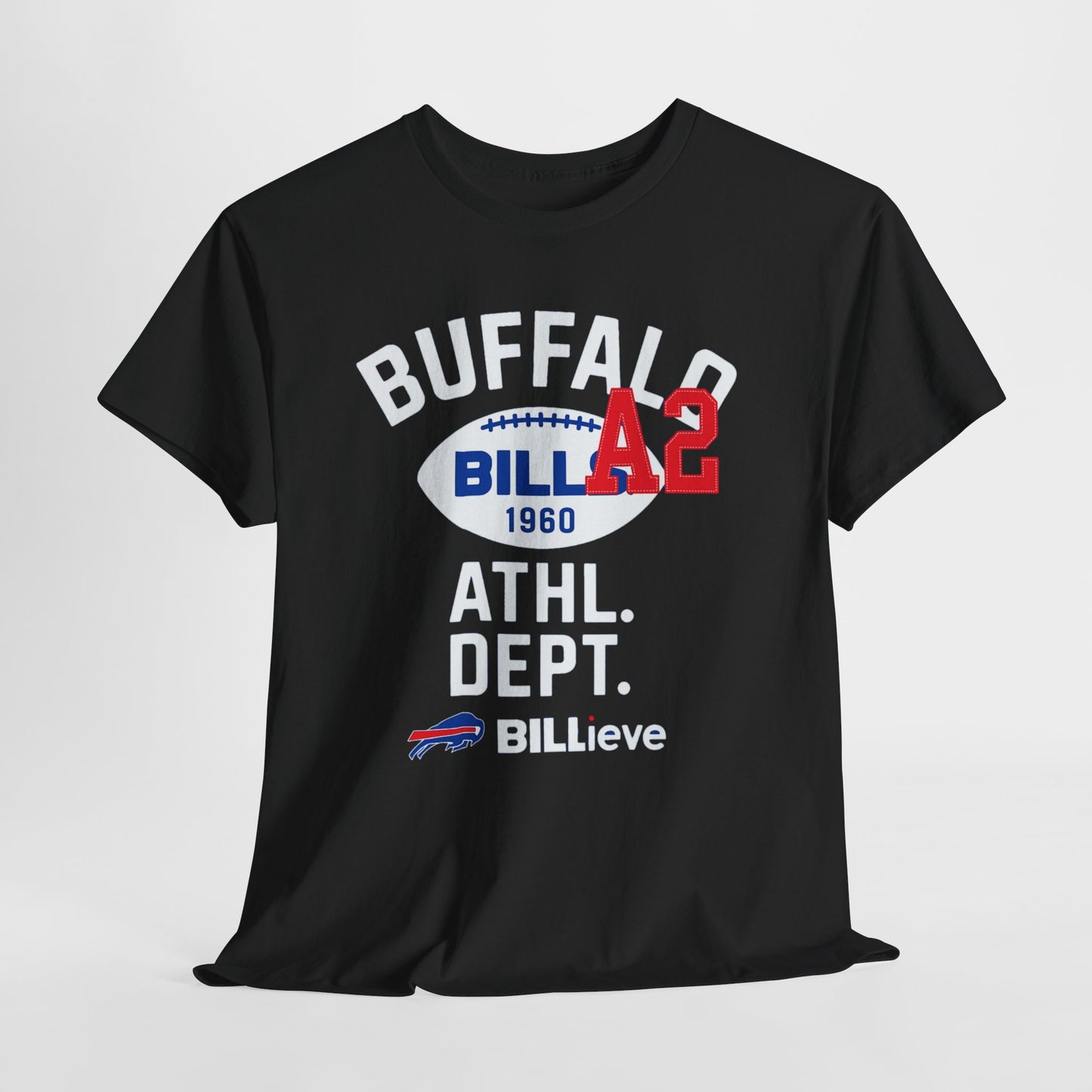 Buffalo Athletic Dept. Tee — 'BILLieve' Football Fan T‑Shirt