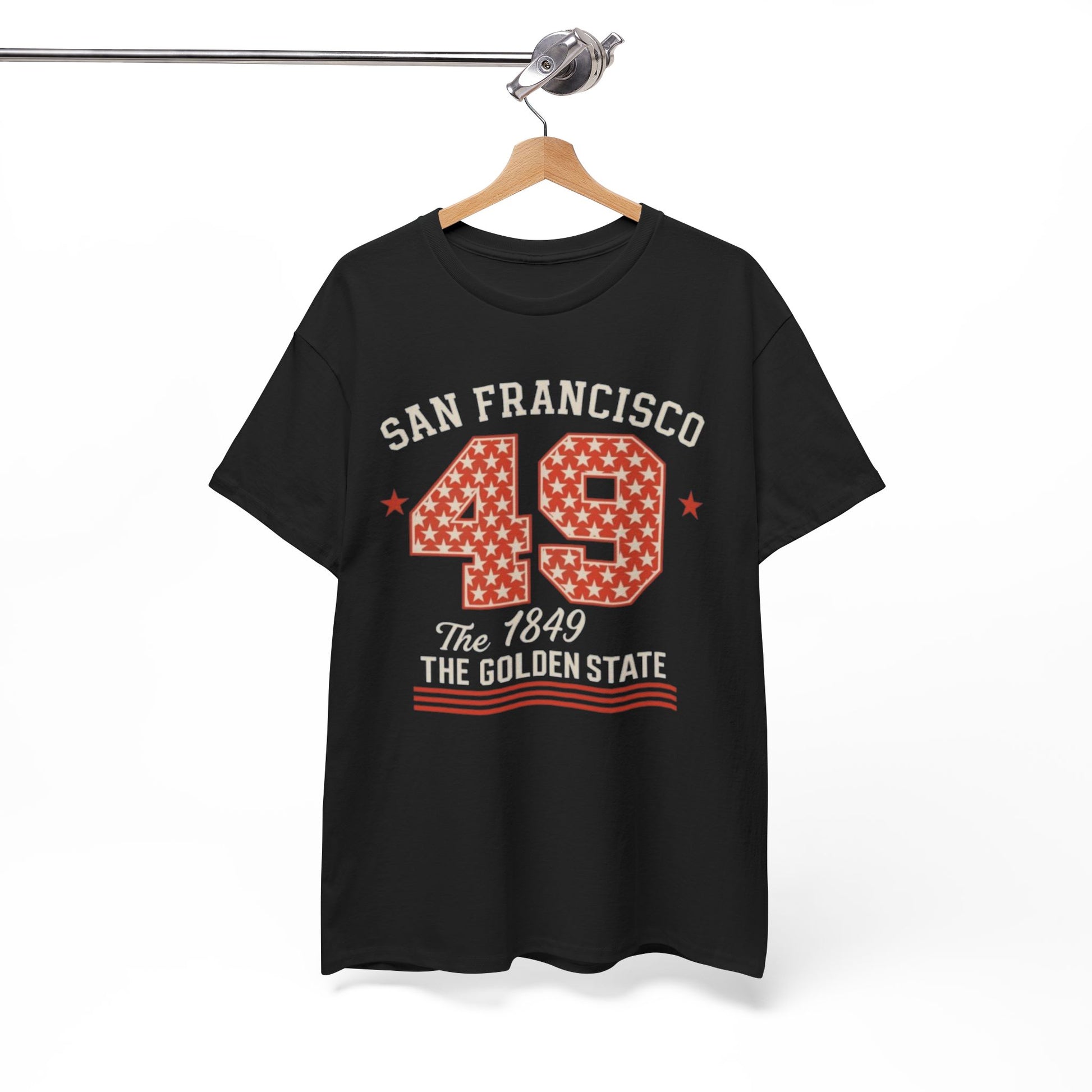 White Smoke San Francisco 49 Vintage Number T-Shirt – Golden State City Sports Style