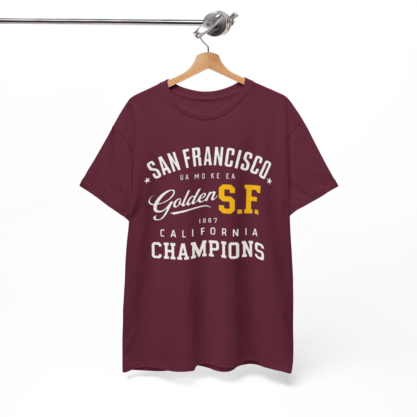 White Smoke Golden S.F. Champions San Francisco Heritage T-Shirt – California City  Tee