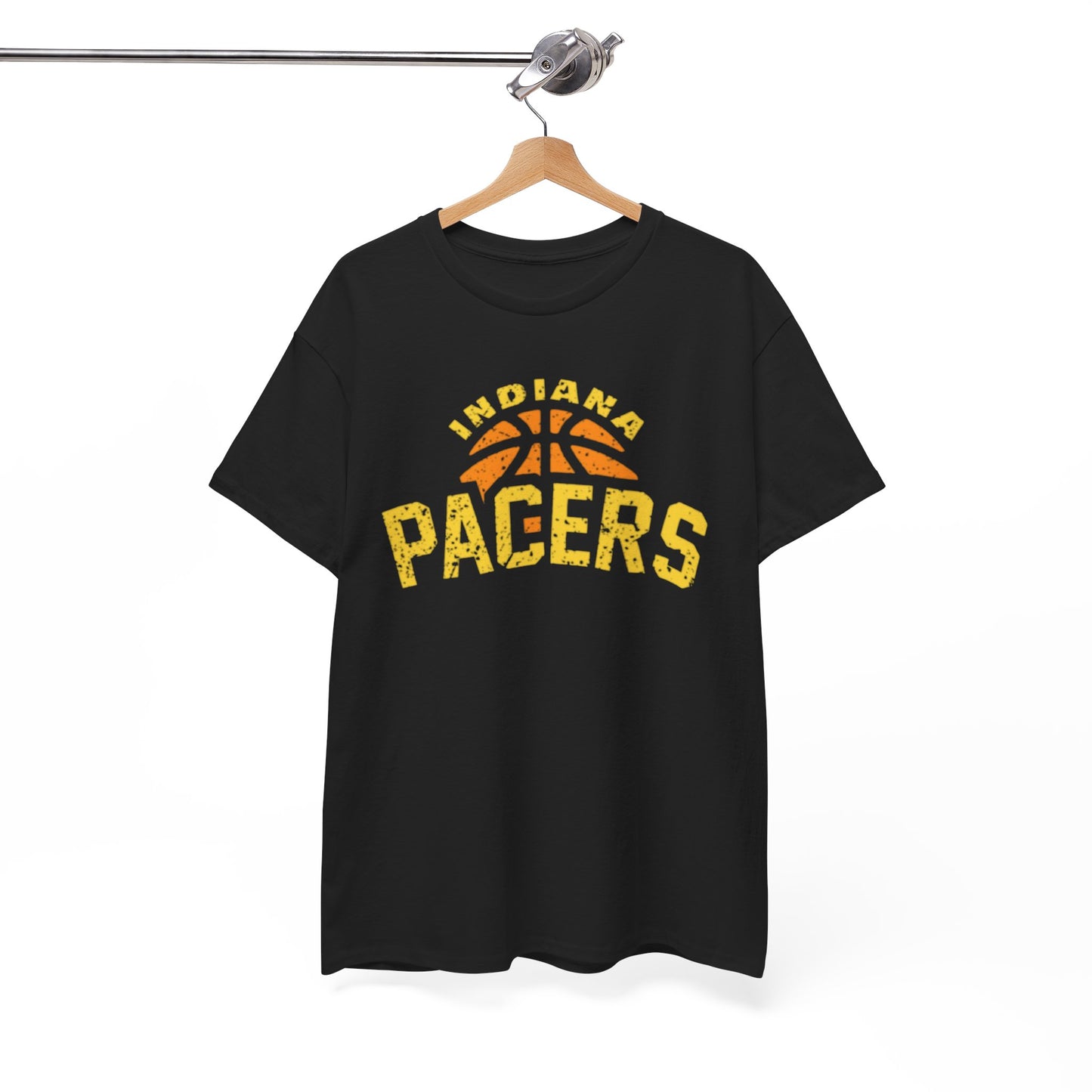 White Smoke Indiana Pacers Basketball Tee — Vintage  Sport T‑Shirt