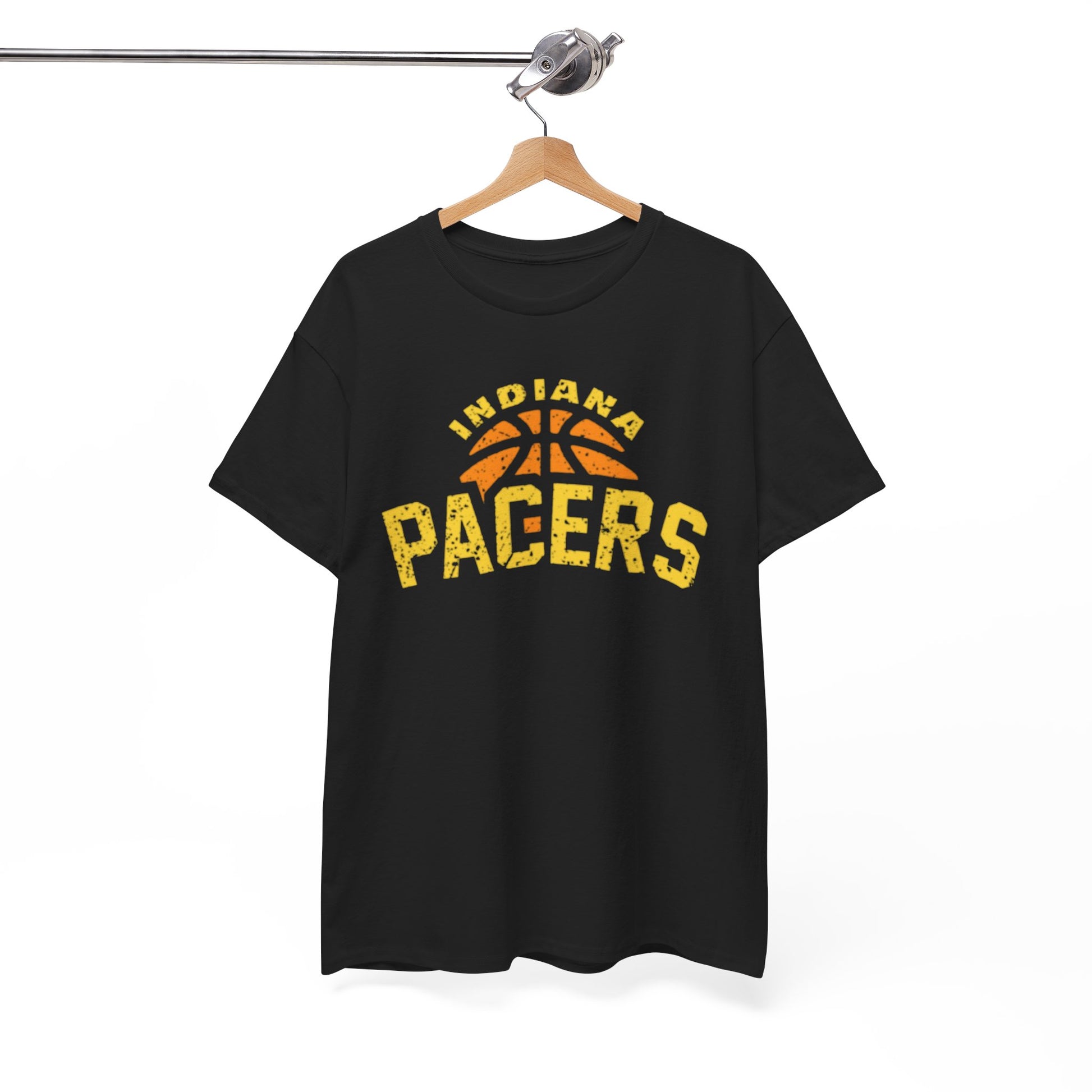 White Smoke Indiana Pacers Basketball Tee — Vintage  Sport T‑Shirt