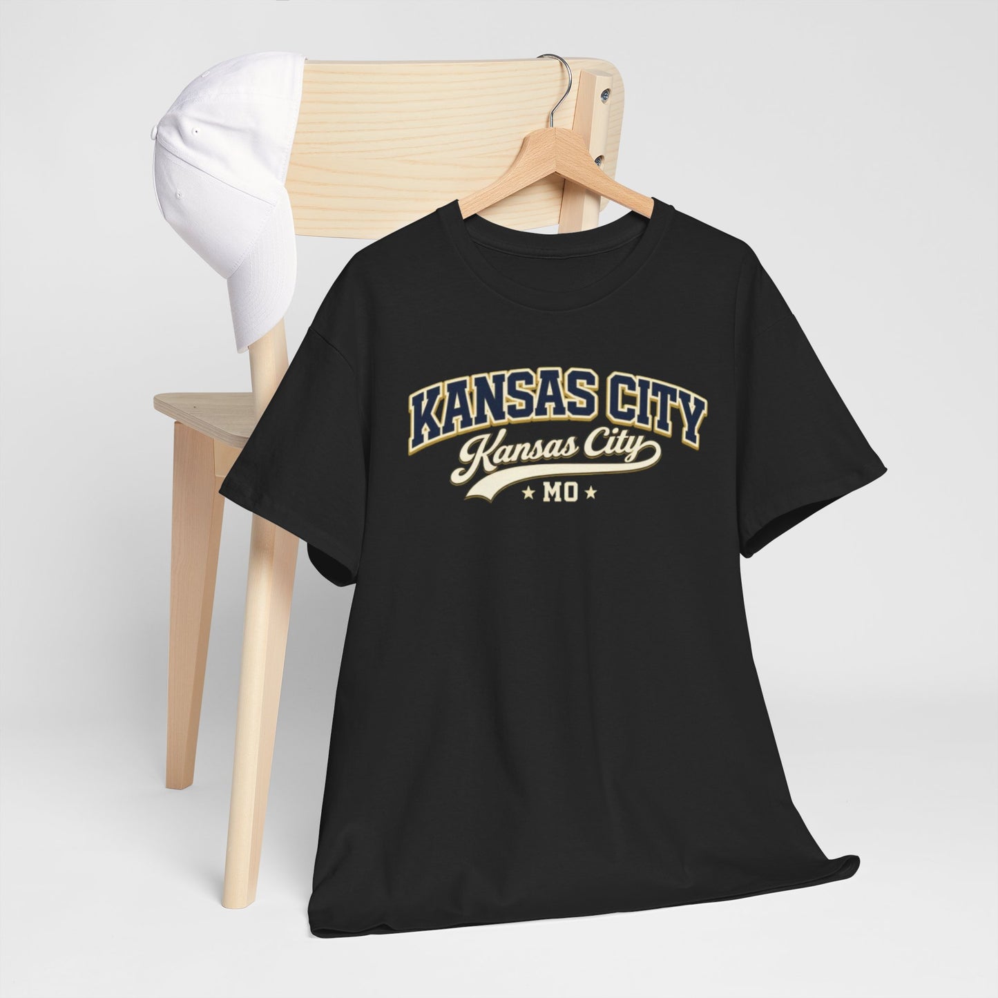 Dark Slate Gray Kansas City MO Retro Graphic Tee — Vintage T-Shirt