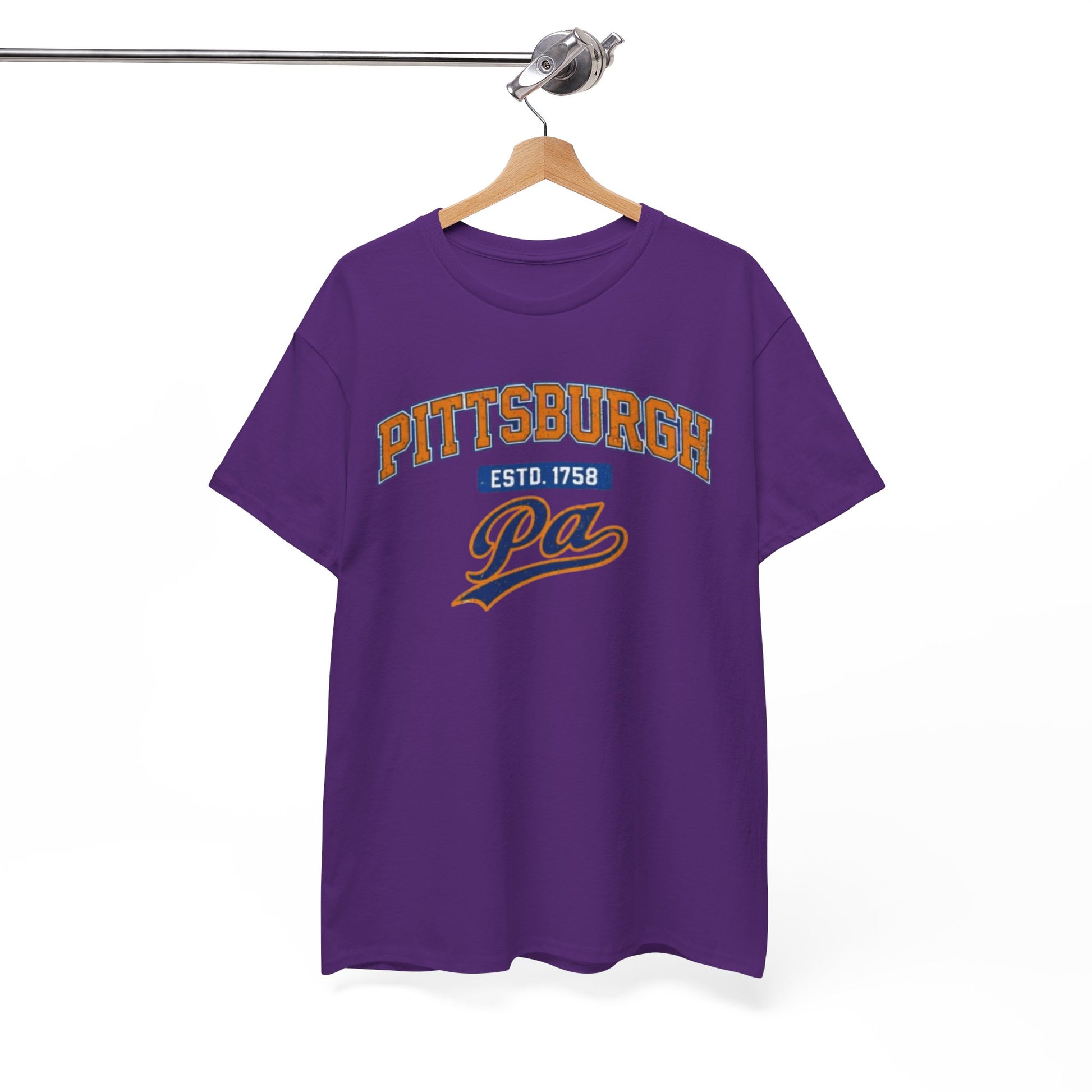 Pittsburgh PA Retro Collegiate T-Shirt – ESTD. 1758 City Tee streetwear fashion product image 15
