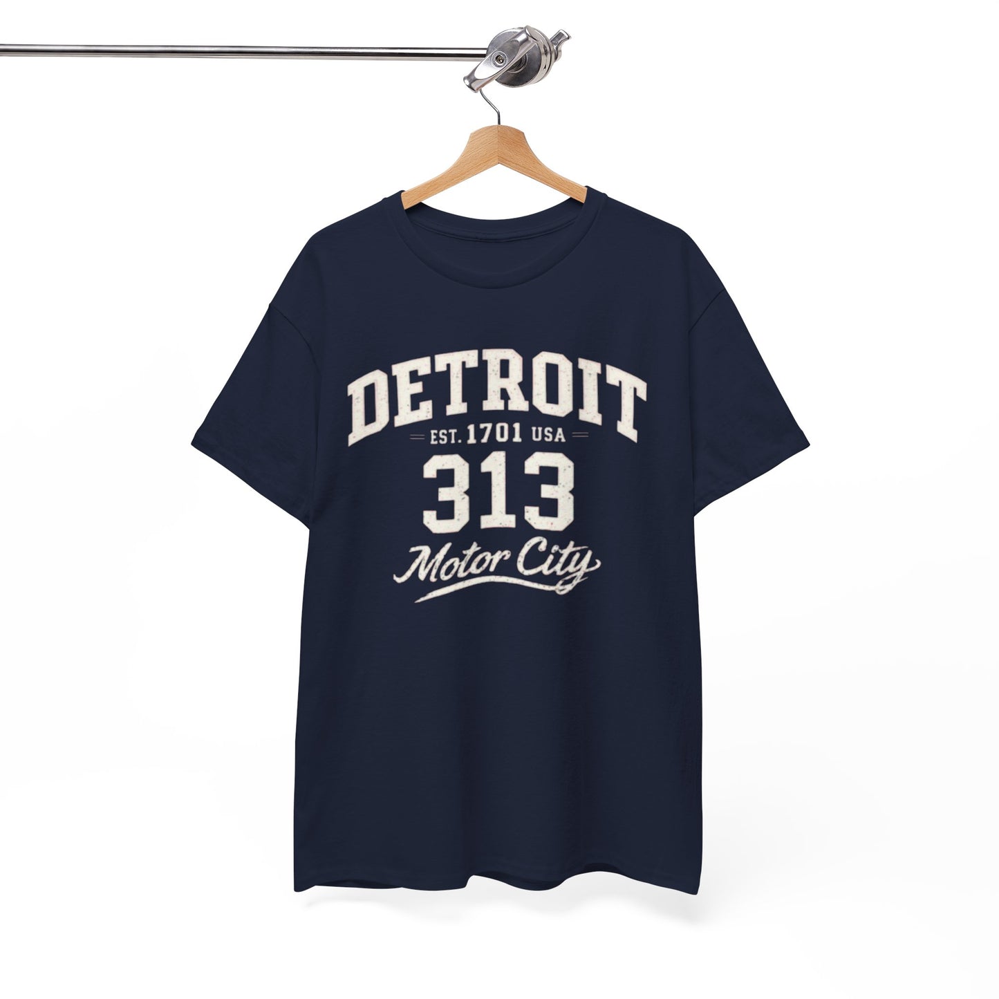 Detroit 313 Motor City T-Shirt — Vintage City Tee