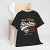 Dark Slate Gray Boston All Star 23 Tee — Massachusetts City  T‑Shirt