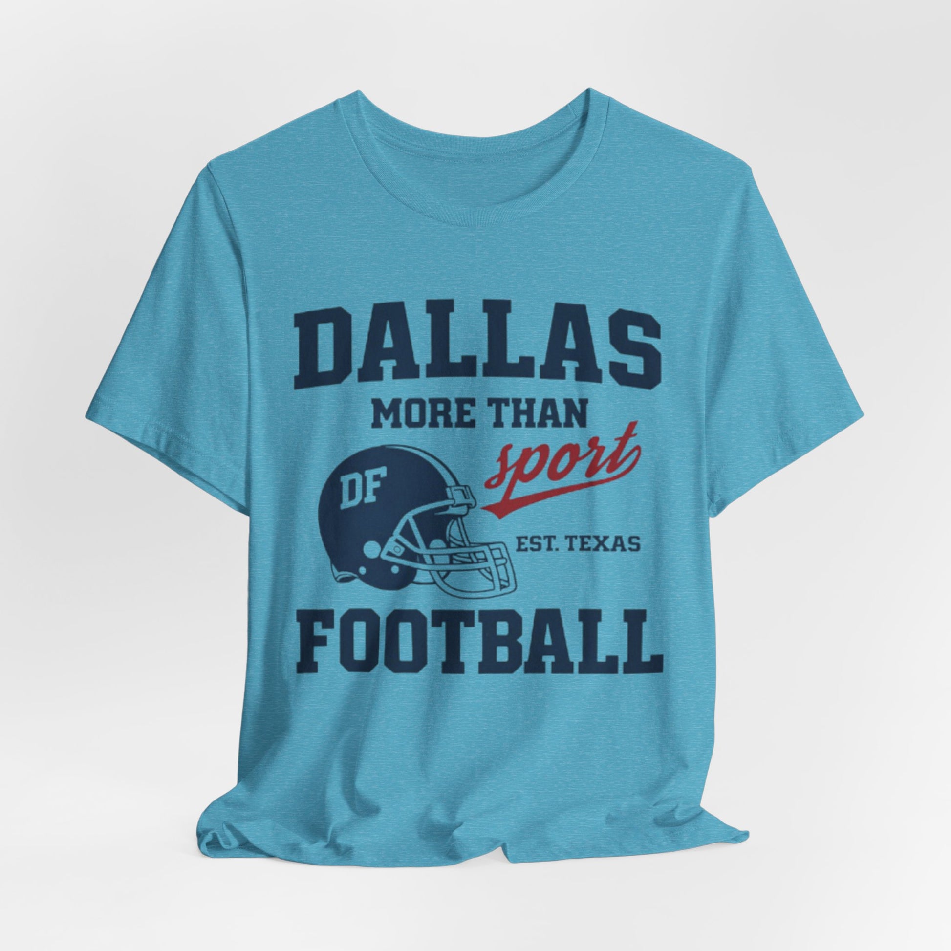 Lavender Dallas Football Tee — "Dallas More Than Sport" Vintage Helmet T‑Shirt