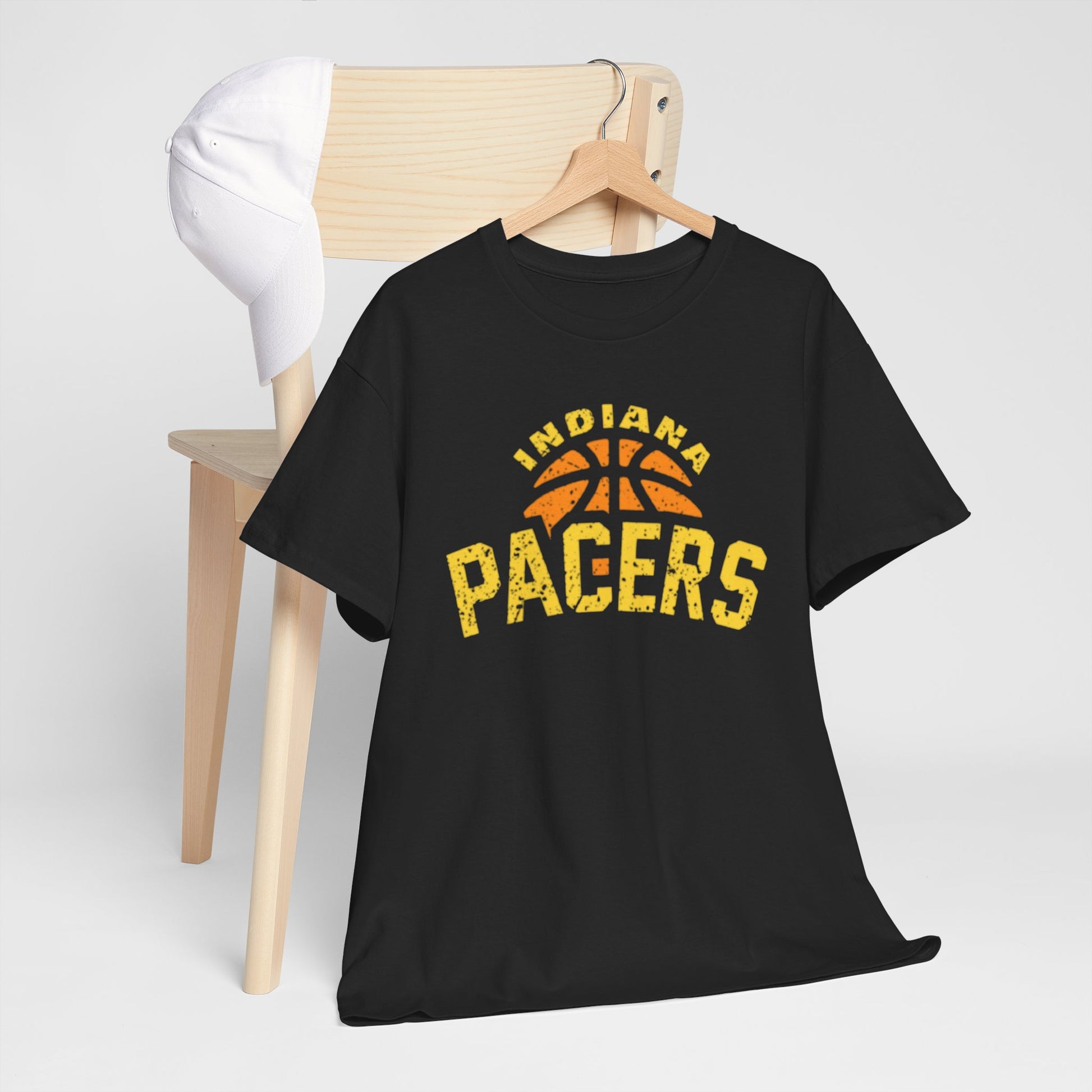 Dark Slate Gray Indiana Pacers Basketball Tee — Vintage  Sport T‑Shirt