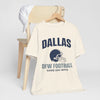 Antique White Dallas DFW Football Tee — Game Day Boys Helmet T-Shirt