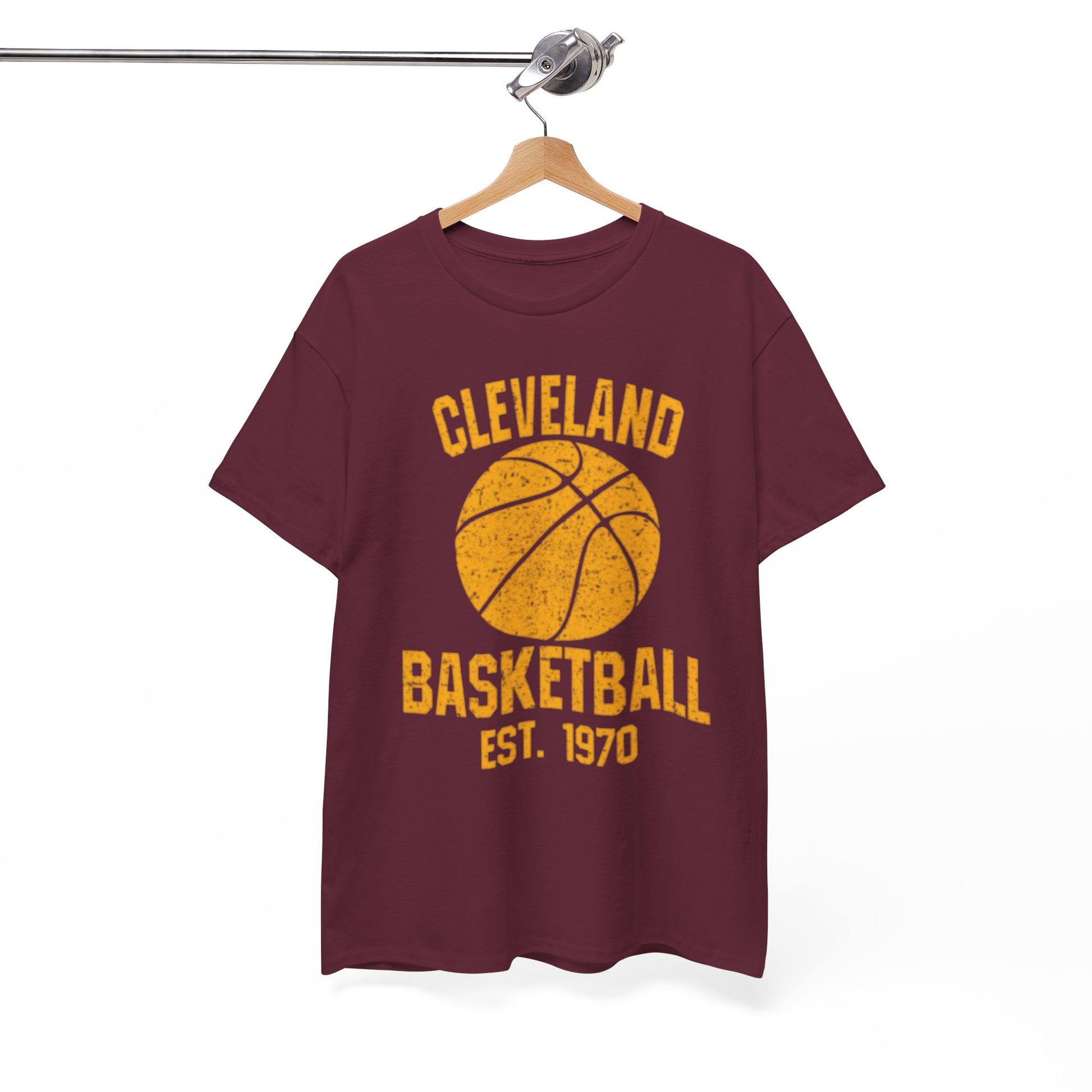 Cleveland Basketball Tee — Vintage Established 1970 Graphic Shirt streetwear fashion product image 1