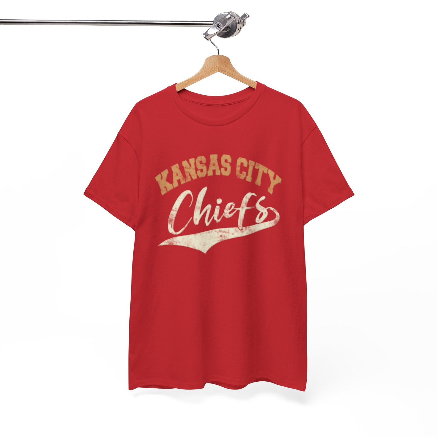 White Smoke Kansas City Chiefs Vintage Script T-Shirt