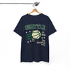 White Smoke Seattle Basketball Tee — "The Emerald City" Vintage Sports Shirt