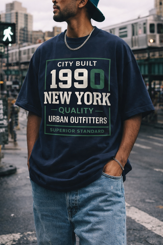 1990 New York Tee — Vintage City Built Graphic T‑Shirt