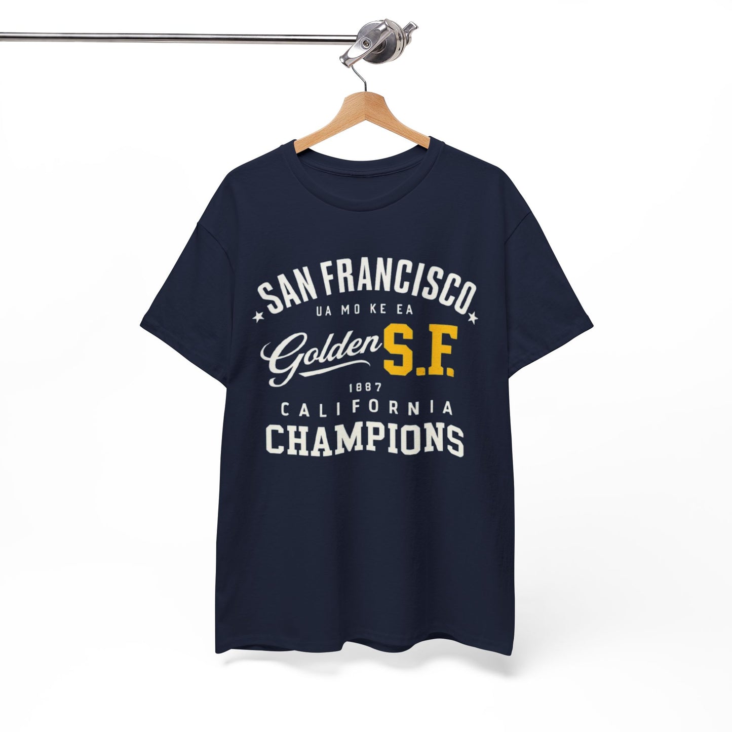 White Smoke Golden S.F. Champions San Francisco Heritage T-Shirt – California City  Tee